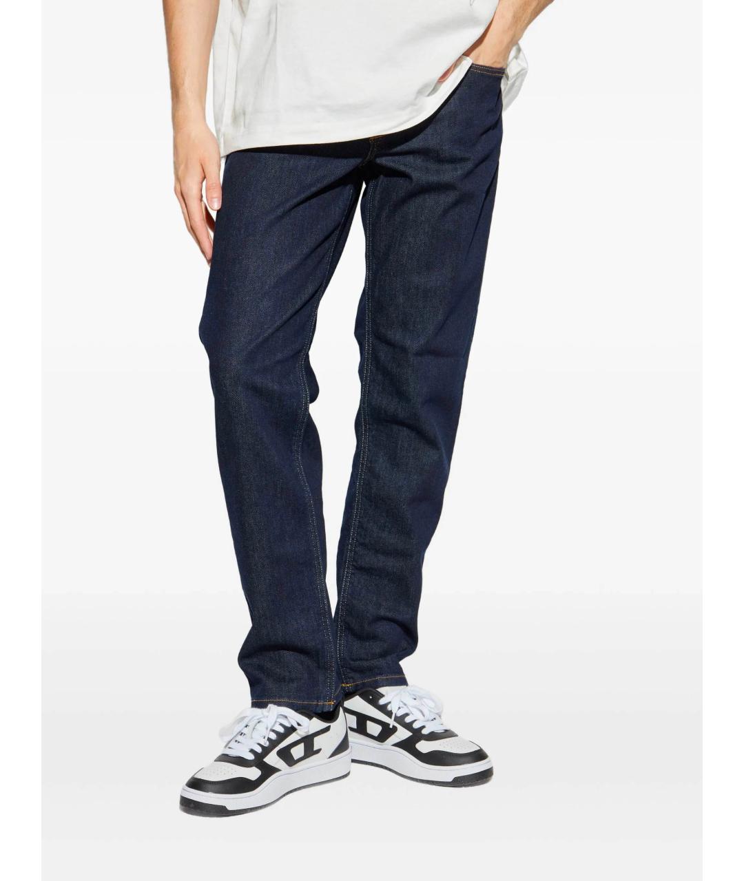 DIESEL Синие хлопковые прямые джинсы, фото 3