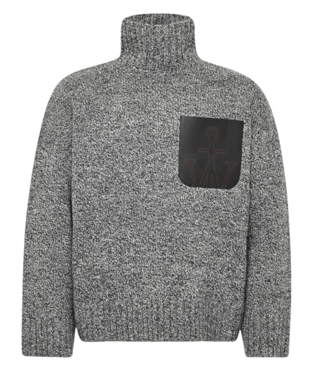 J.W.ANDERSON Серый шерстяной джемпер / свитер, фото 1