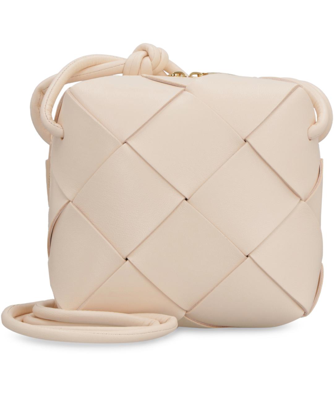 BOTTEGA VENETA Розовая кожаная сумка через плечо, фото 2