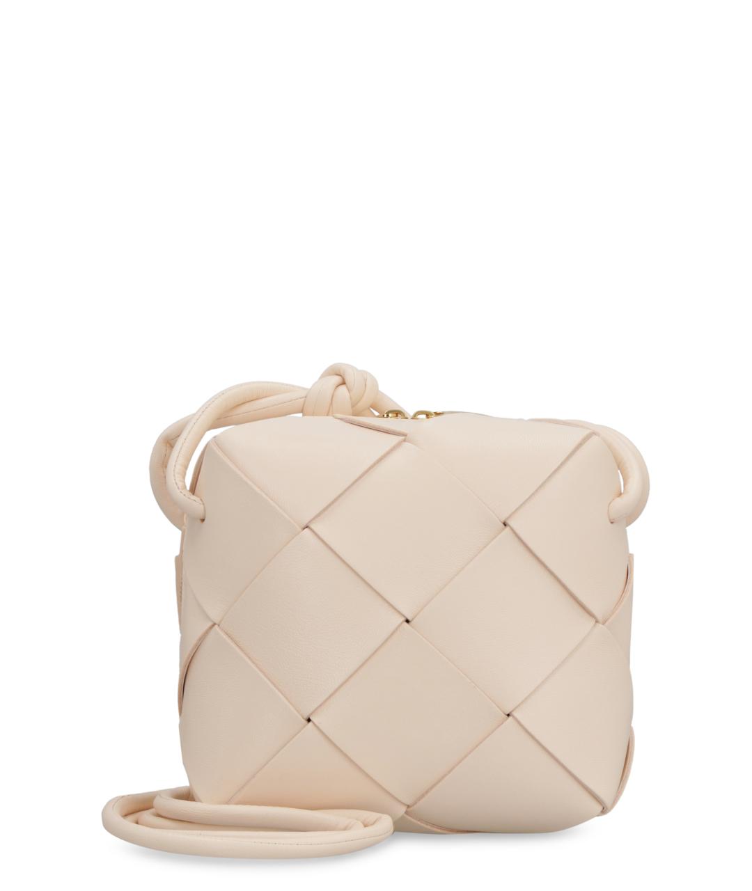 BOTTEGA VENETA Розовая кожаная сумка через плечо, фото 1