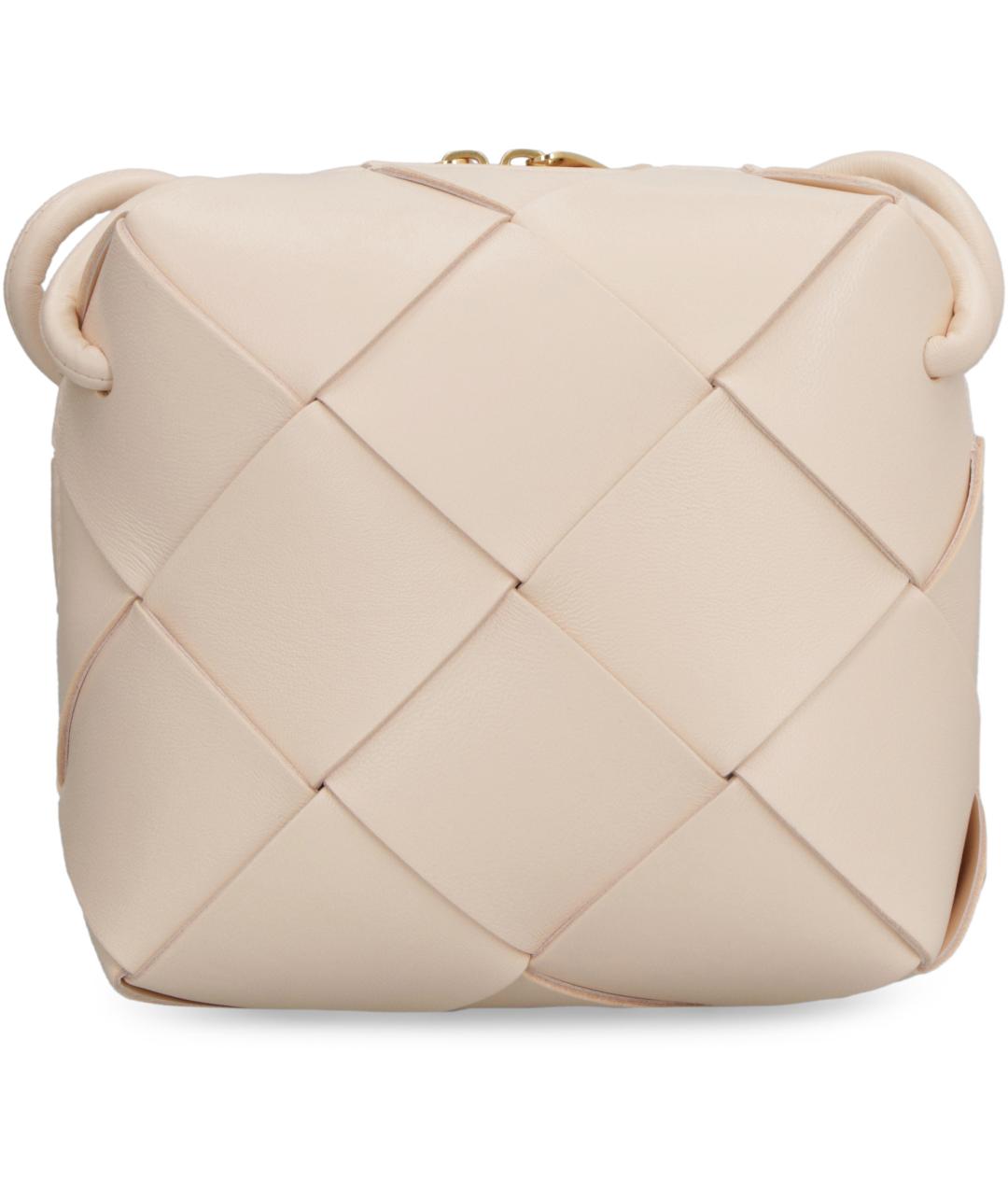 BOTTEGA VENETA Розовая кожаная сумка через плечо, фото 4