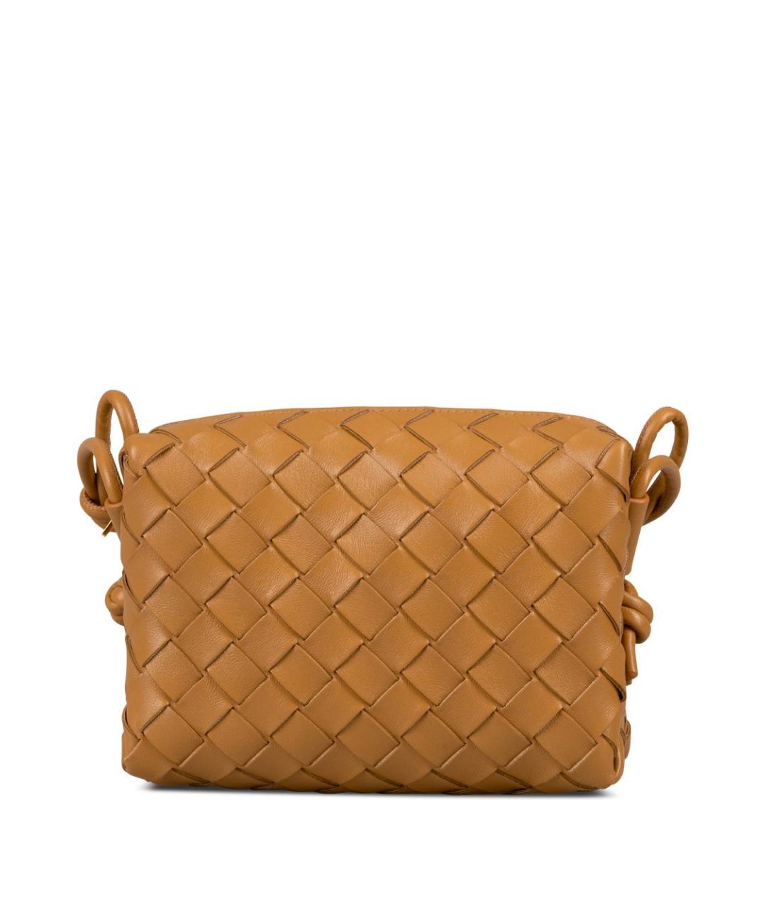 BOTTEGA VENETA Коричневая кожаная сумка через плечо, фото 1