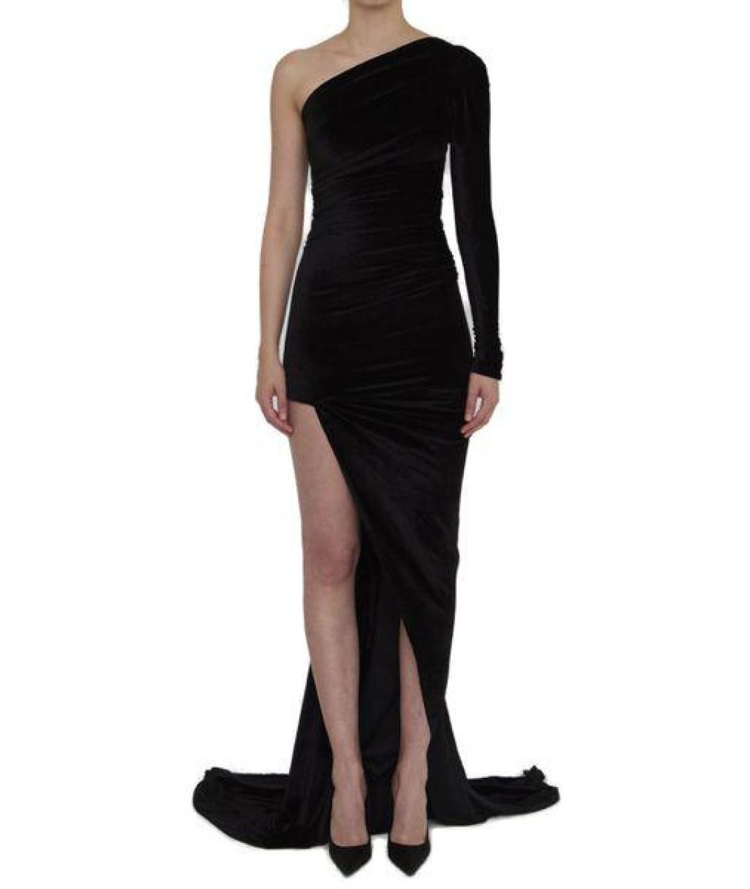 BALENCIAGA Черное ацетатное вечернее платье, фото 2