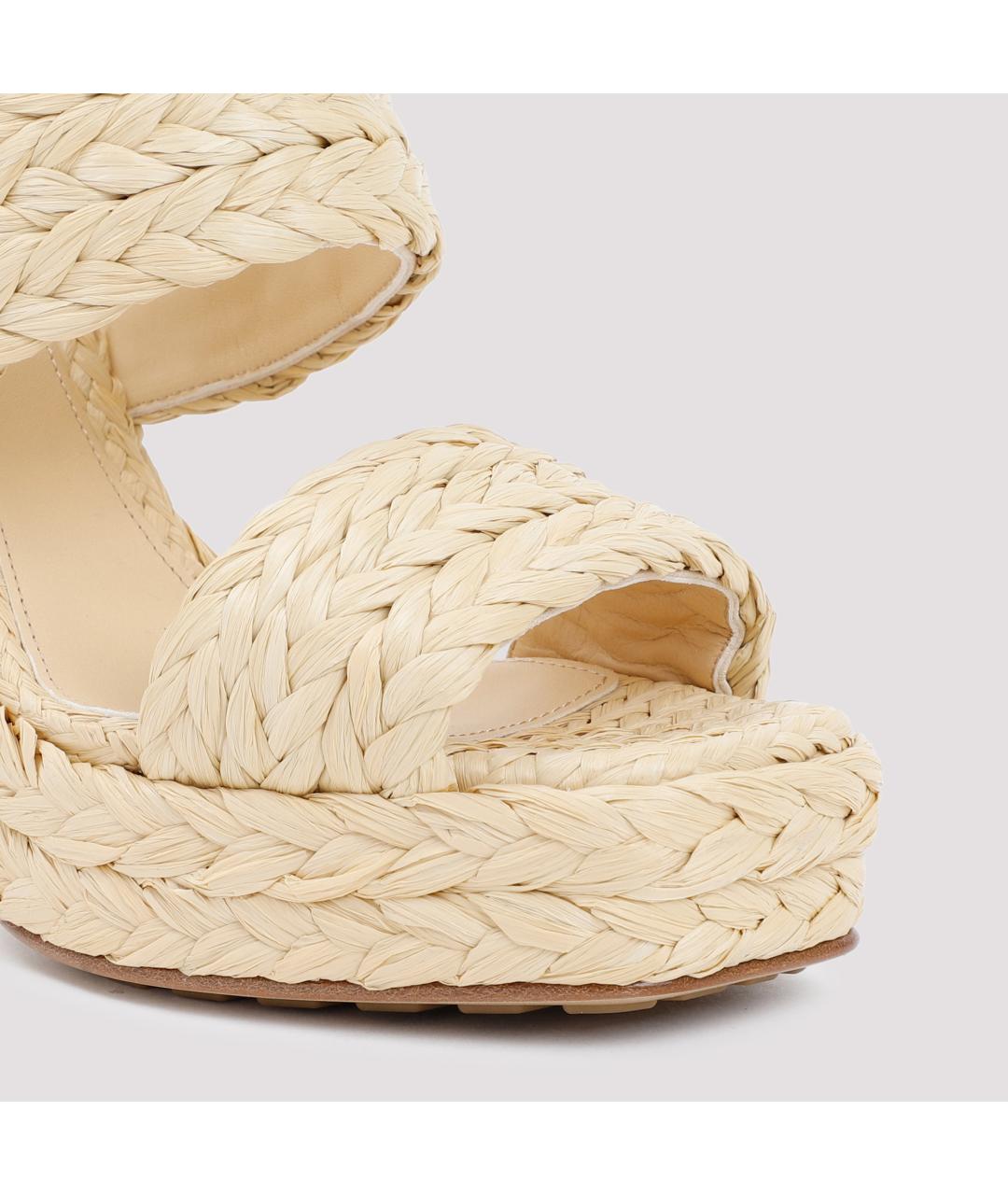 BOTTEGA VENETA Бежевые мюли, фото 4