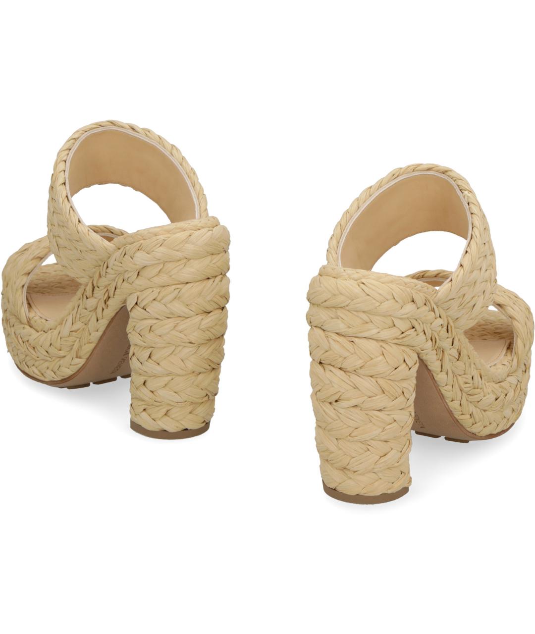 BOTTEGA VENETA Бежевые мюли, фото 3