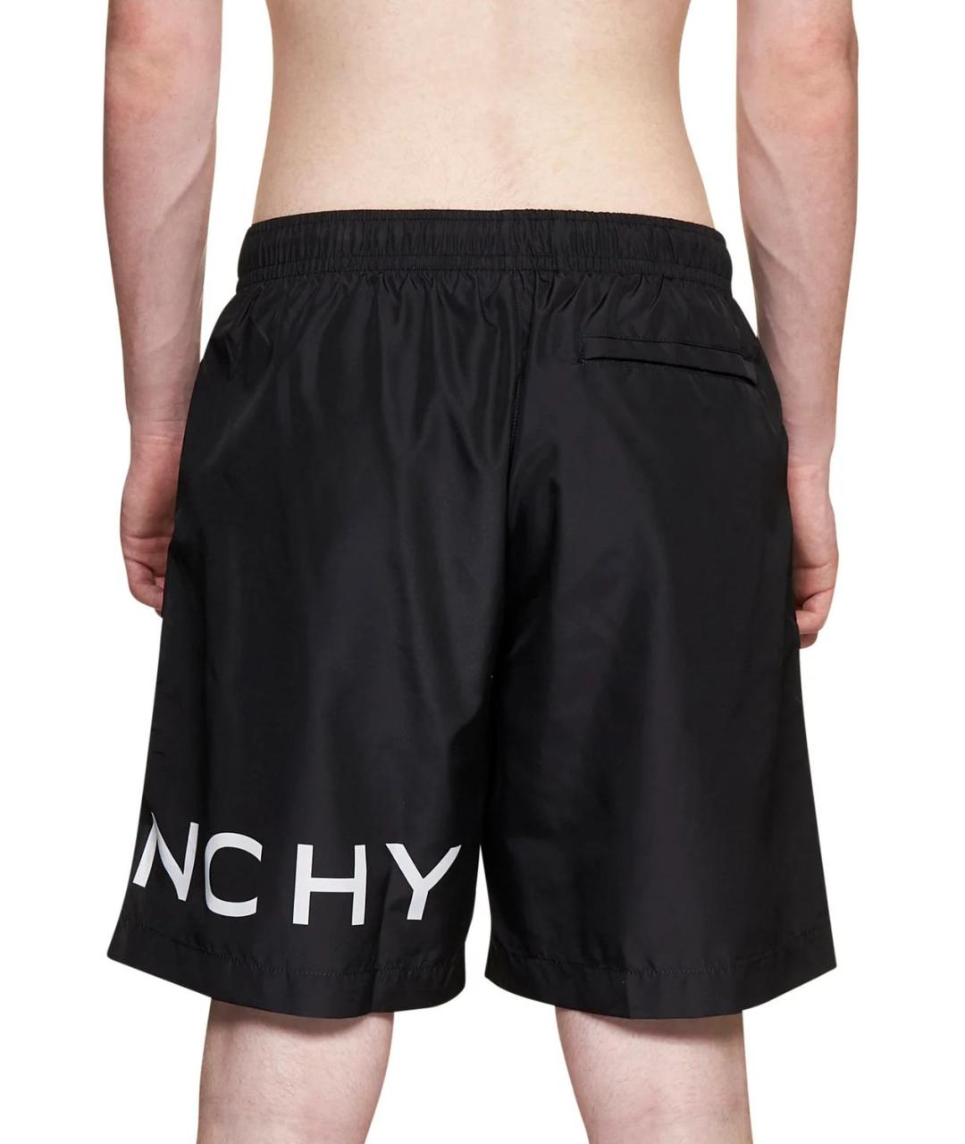 GIVENCHY Черные полиэстеровые плавки, фото 3