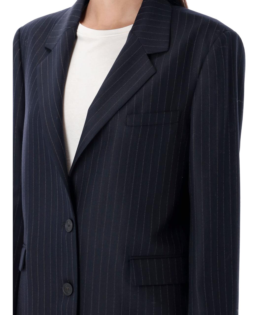 GOLDEN GOOSE DELUXE BRAND Темно-синий шерстяной жакет/пиджак, фото 4