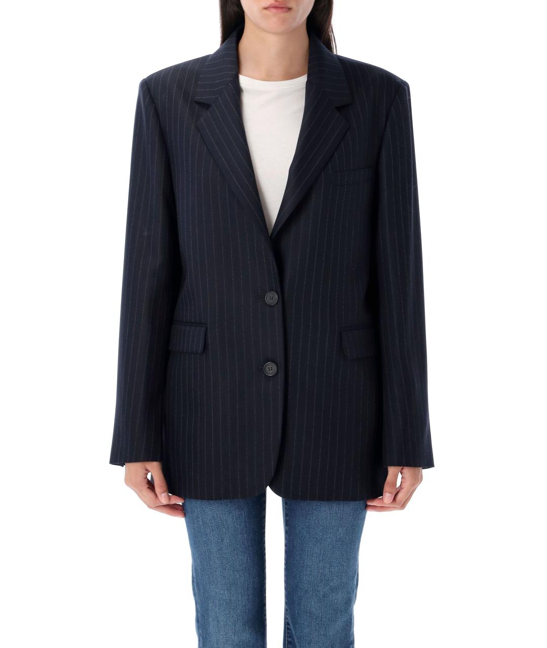 GOLDEN GOOSE DELUXE BRAND Темно-синий шерстяной жакет/пиджак, фото 2