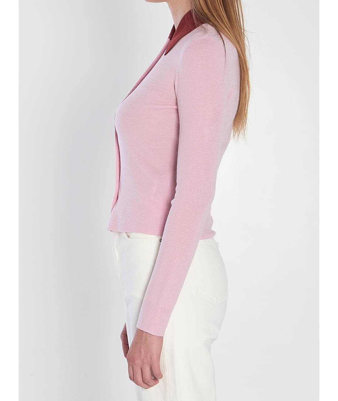 SELF-PORTRAIT Розовый шерстяной кардиган, фото 4