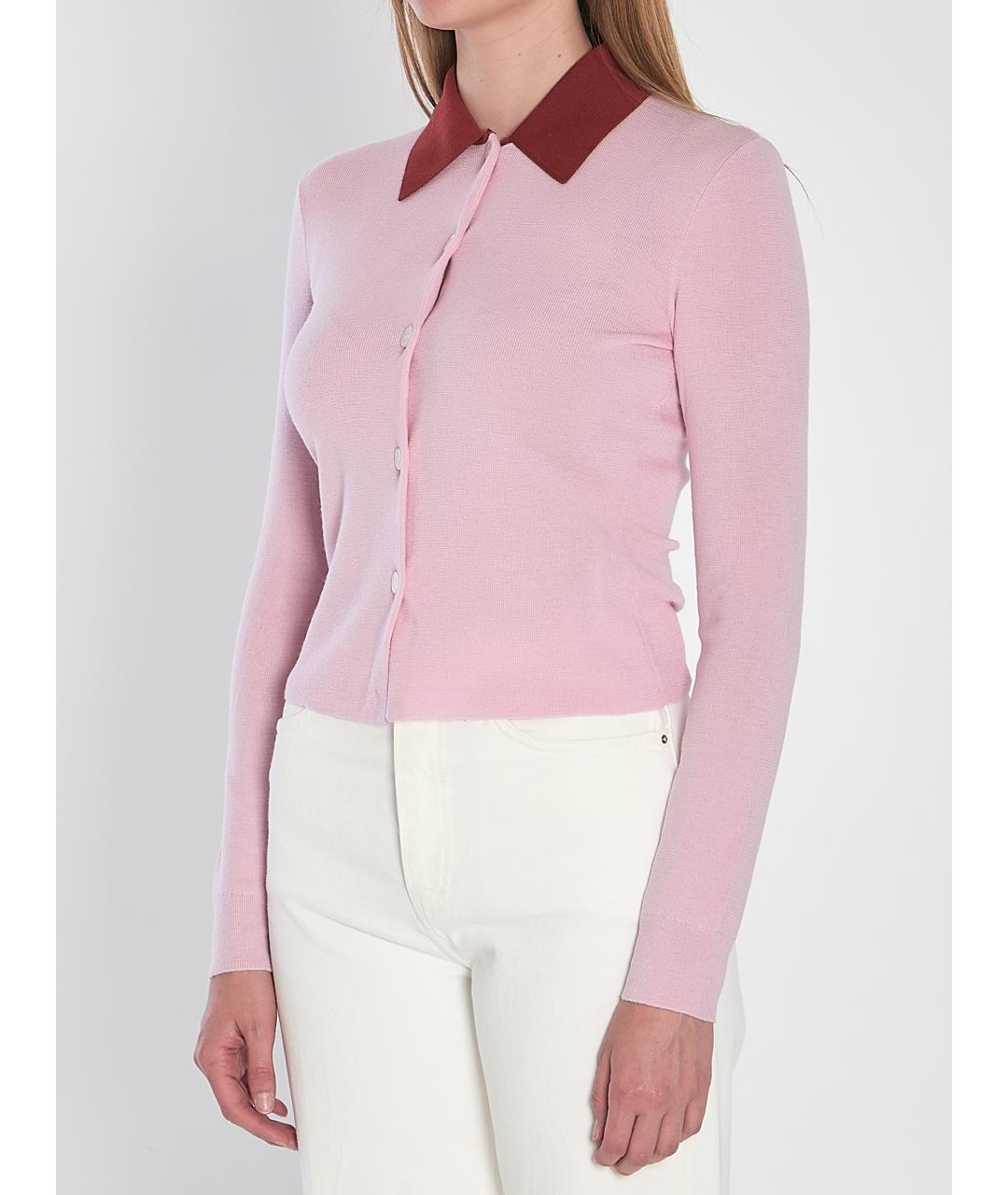 SELF-PORTRAIT Розовый шерстяной кардиган, фото 3