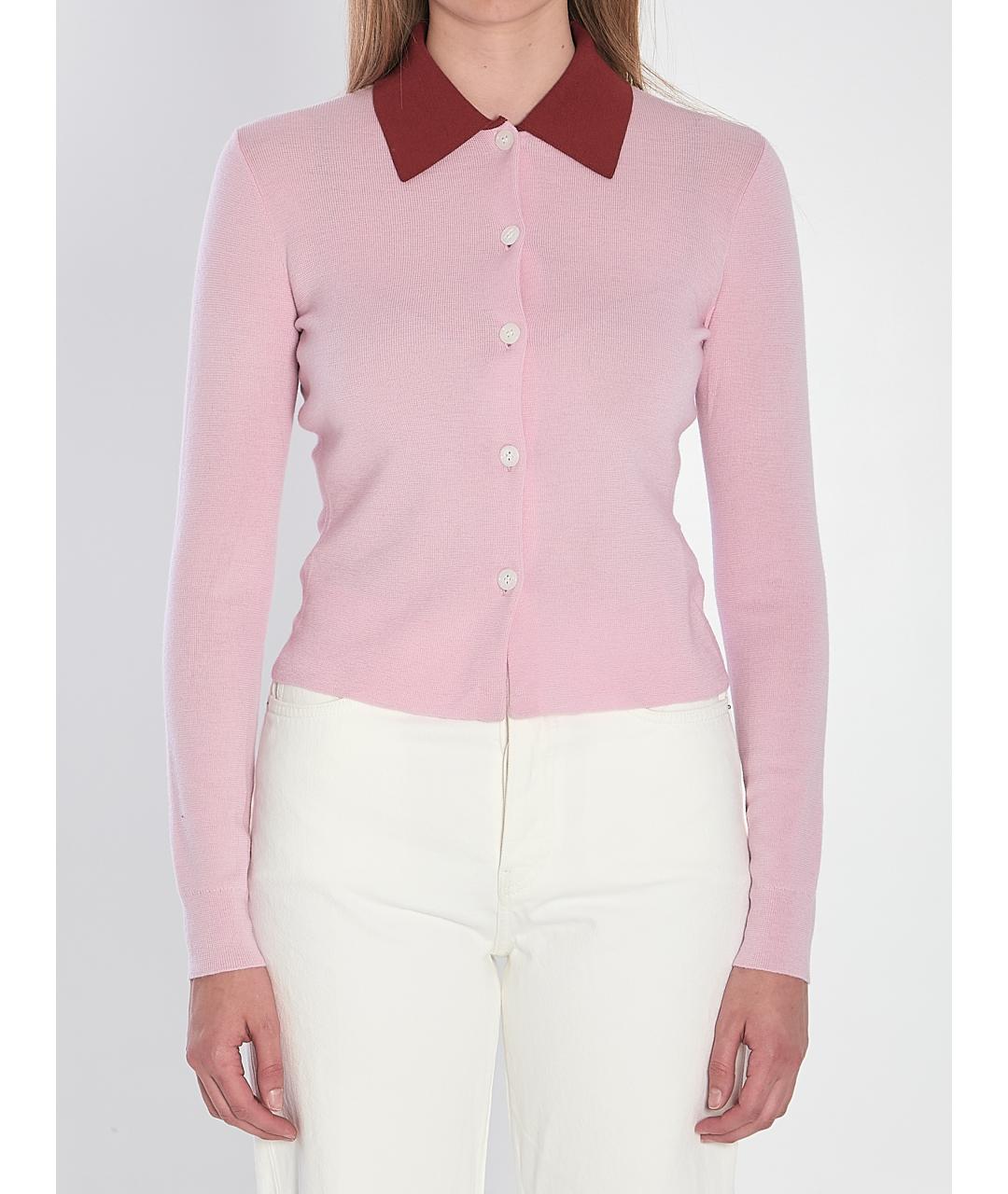 SELF-PORTRAIT Розовый шерстяной кардиган, фото 2