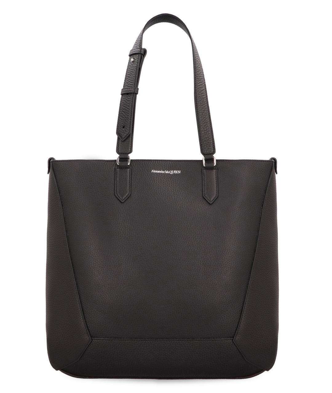 ALEXANDER MCQUEEN Черная сумка тоут, фото 1