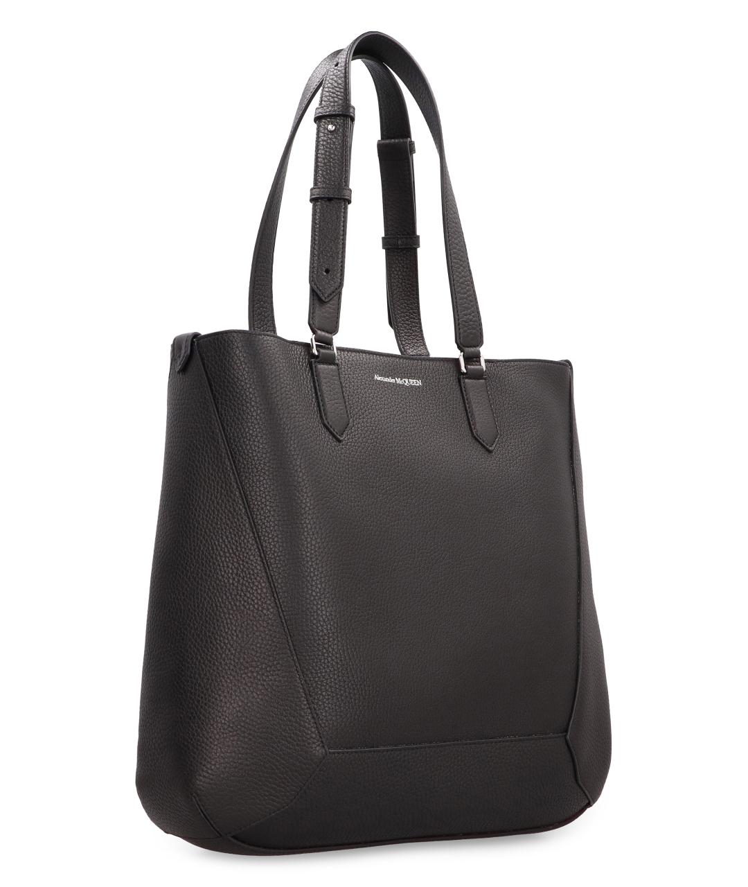 ALEXANDER MCQUEEN Черная сумка тоут, фото 2