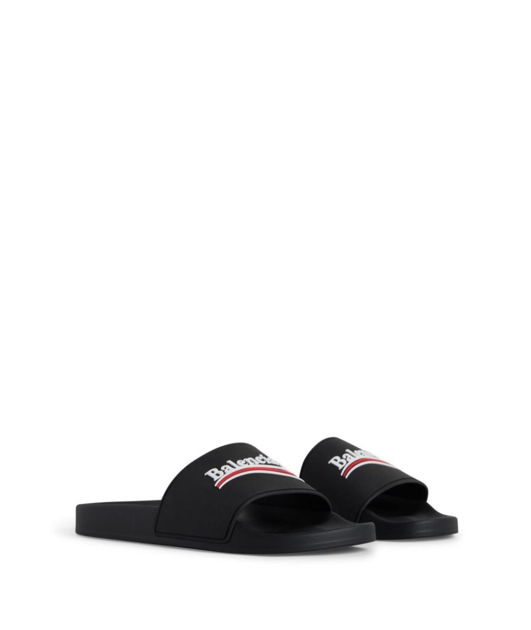 BALENCIAGA Черные шлепанцы, фото 3