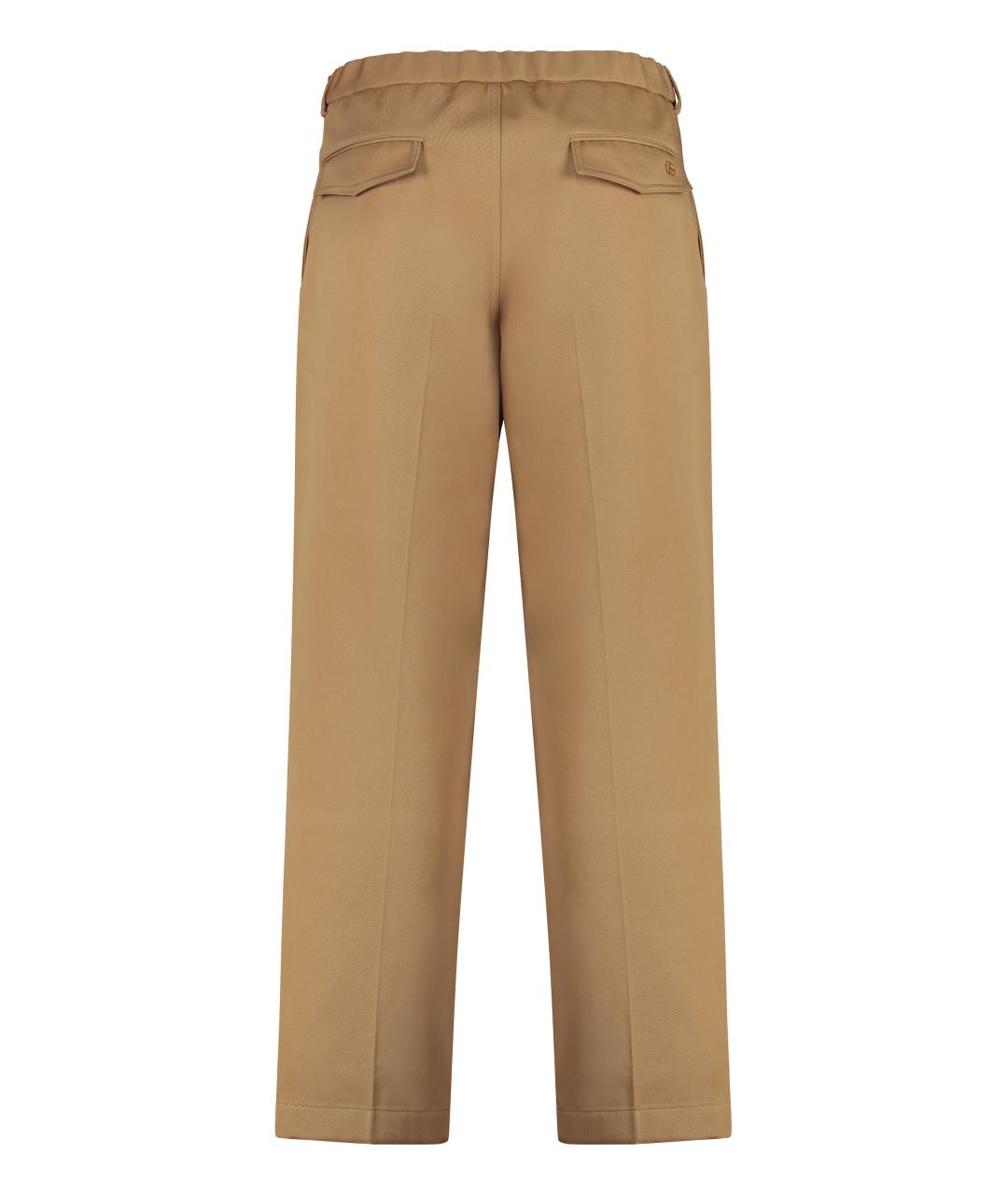 GUCCI Бежевые повседневные брюки, фото 2