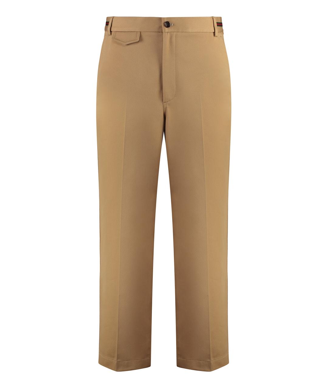 GUCCI Бежевые повседневные брюки, фото 1