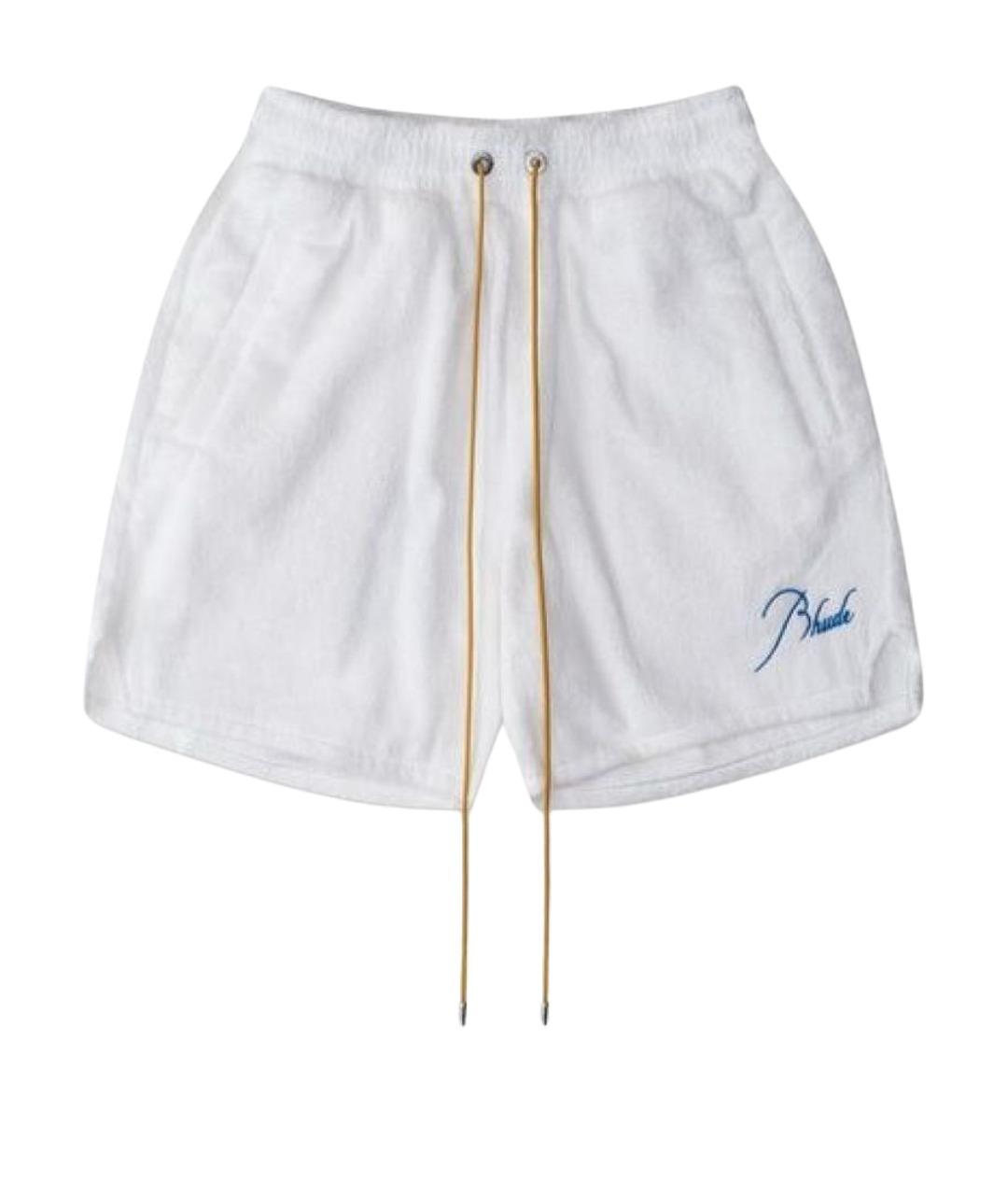 RHUDE Белые хлопковые шорты, фото 1