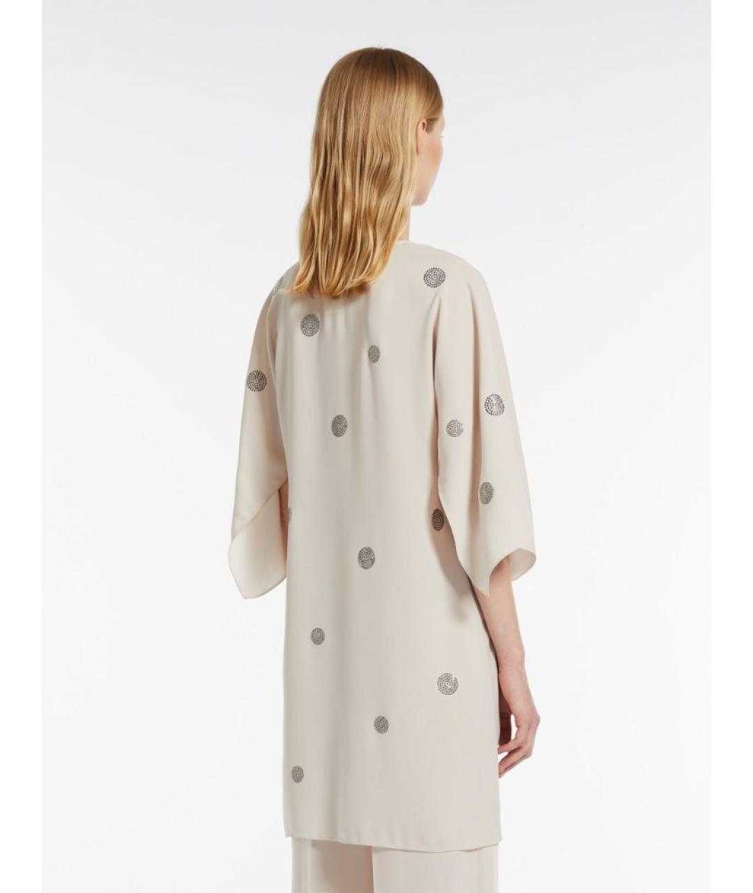 MAX MARA Бежевая футболка, фото 3