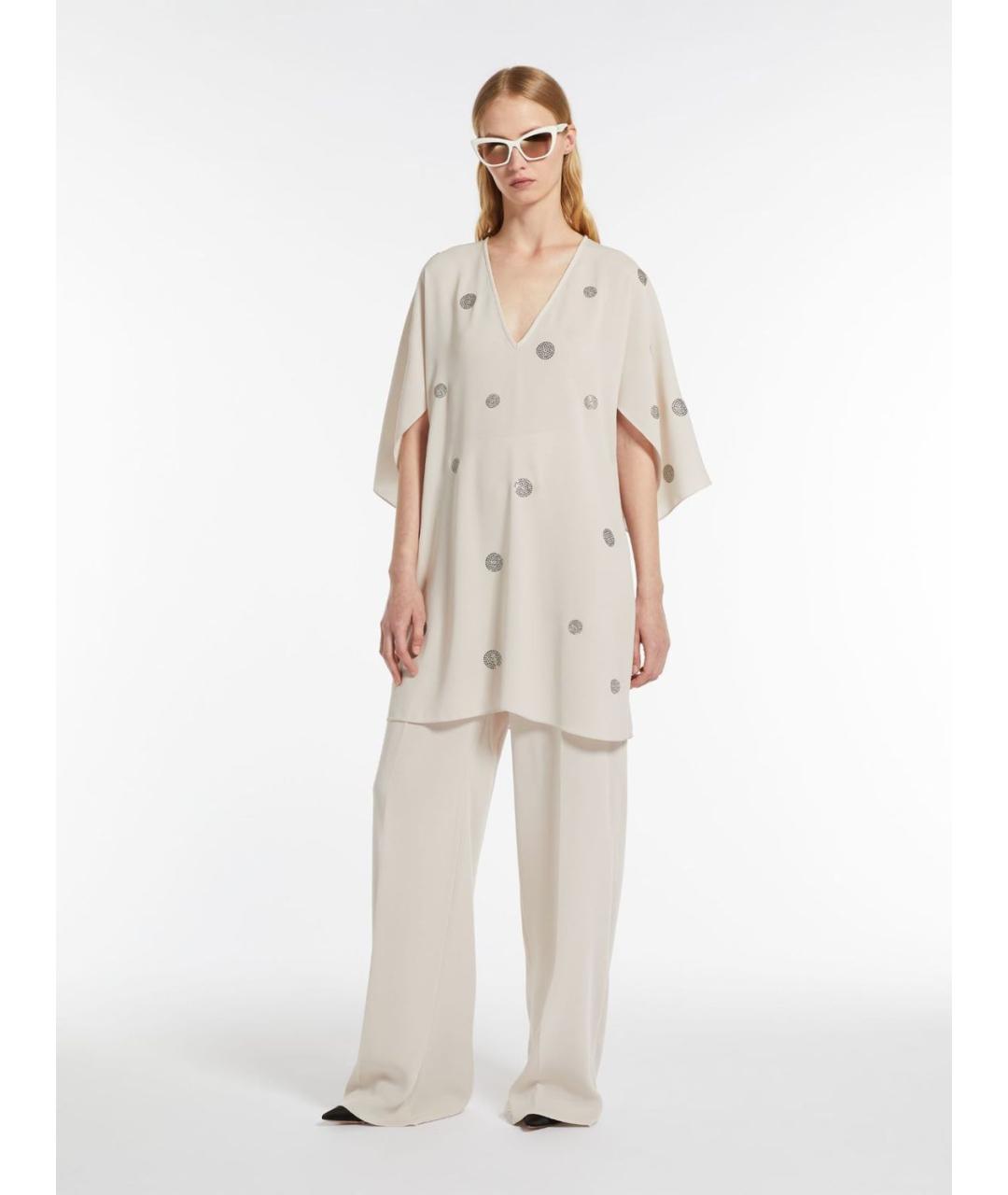 MAX MARA Бежевая футболка, фото 5