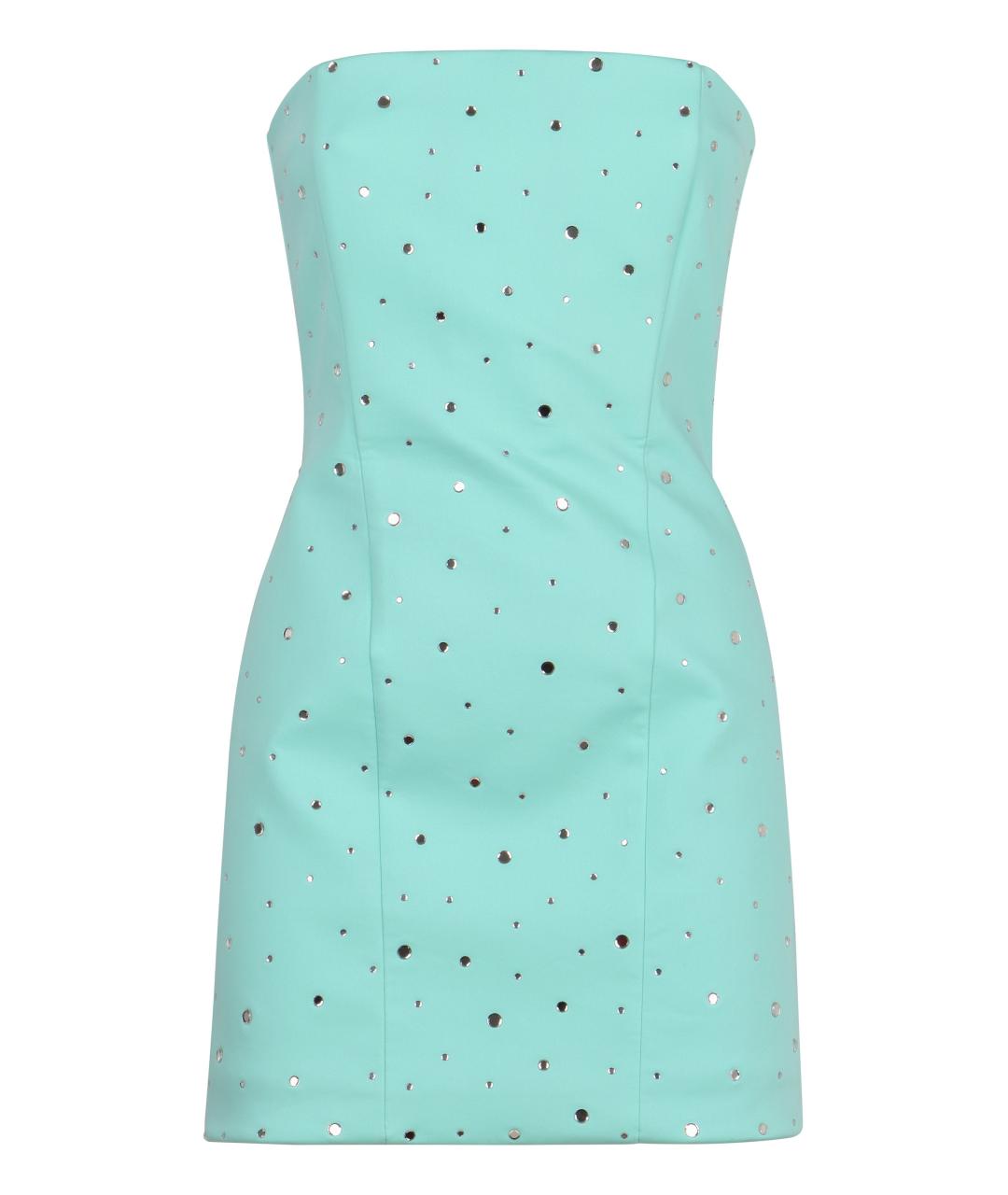 GIUSEPPE DI MORABITO Зеленые хлопковое повседневное платье, фото 1