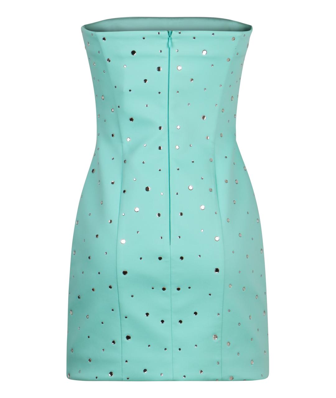 GIUSEPPE DI MORABITO Зеленые хлопковое повседневное платье, фото 2