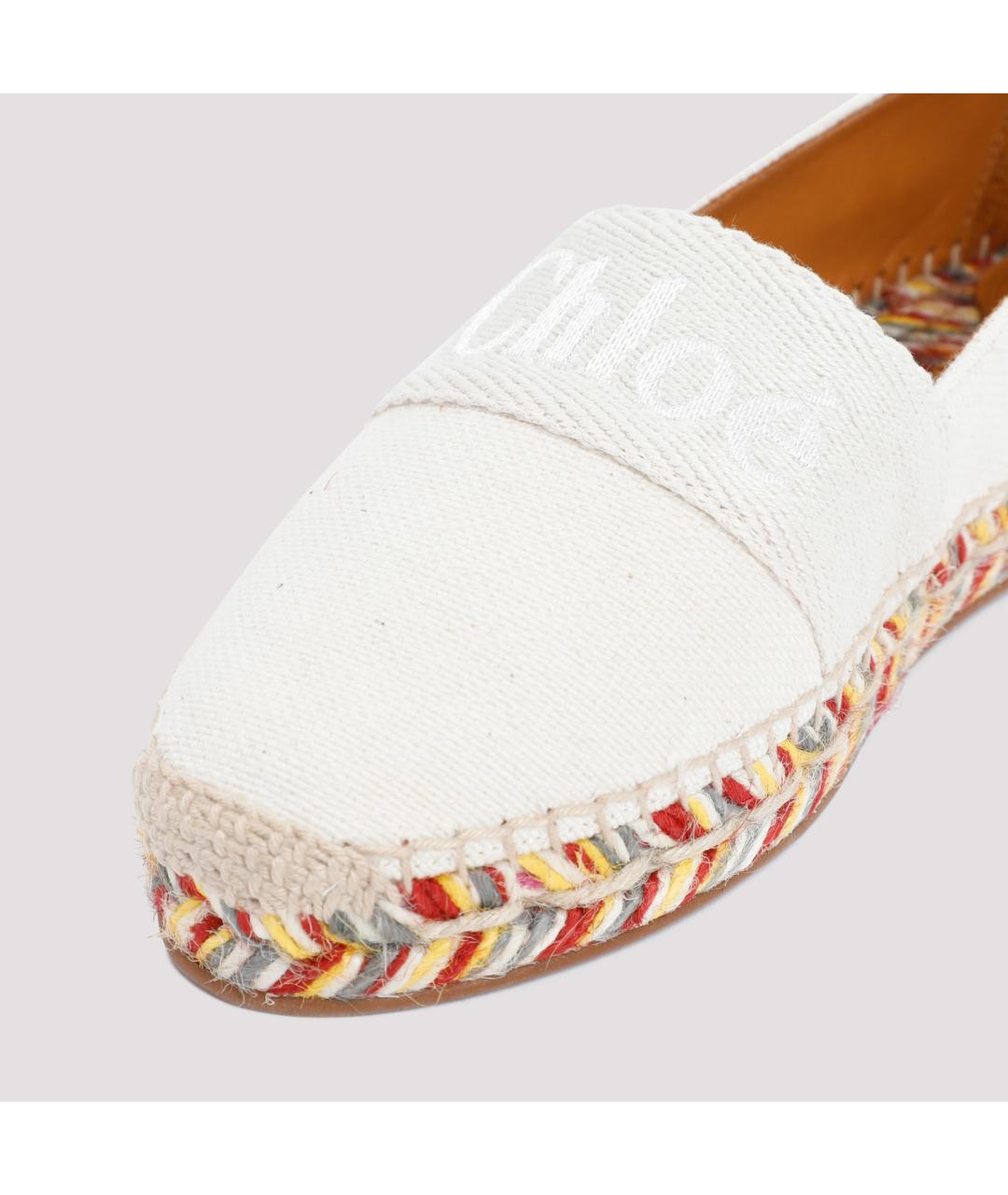 CHLOE Белые текстильные эспадрильи, фото 5