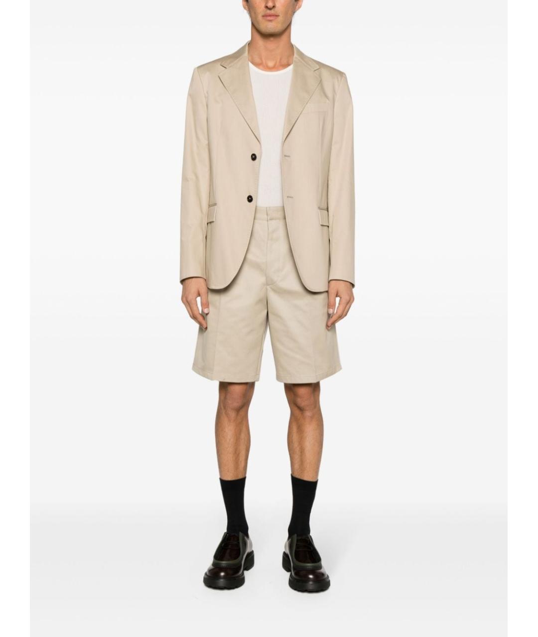 PRADA Бежевые хлопковые шорты, фото 2