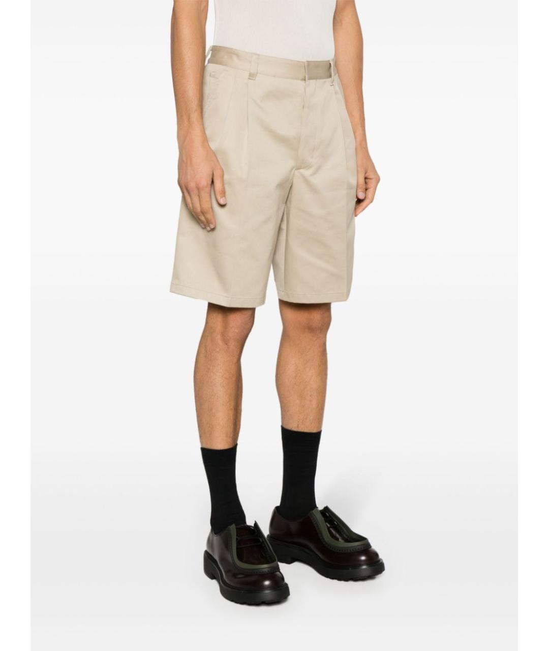 PRADA Бежевые хлопковые шорты, фото 3
