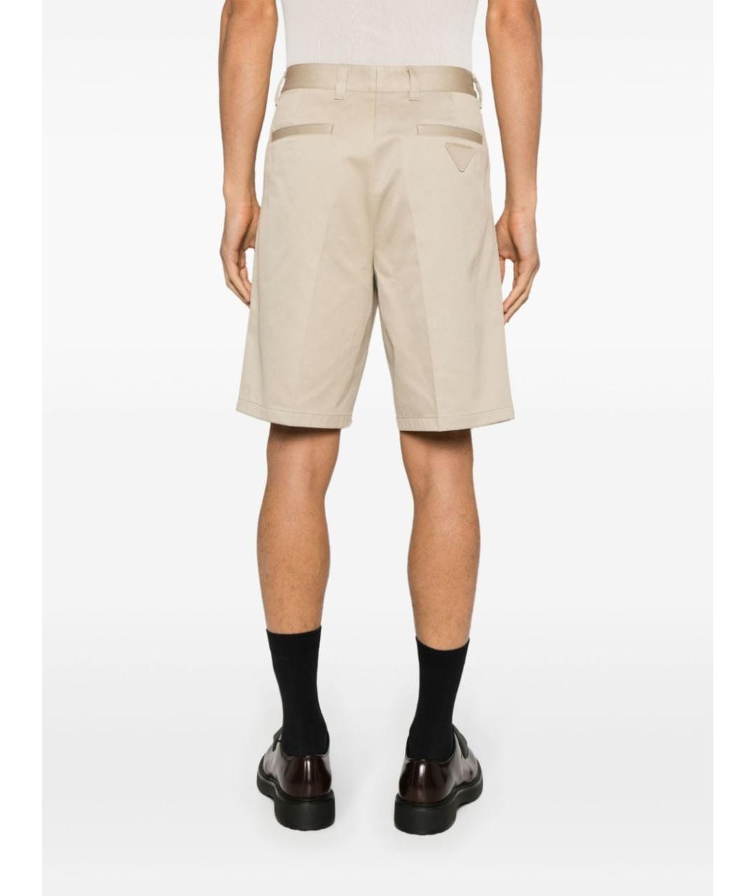 PRADA Бежевые хлопковые шорты, фото 4