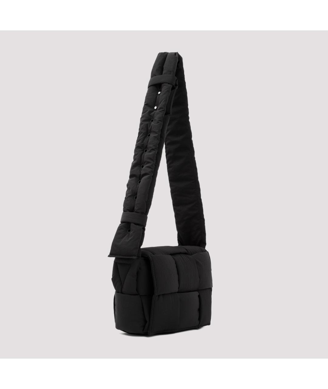 BOTTEGA VENETA Черная синтетическая сумка на плечо, фото 4
