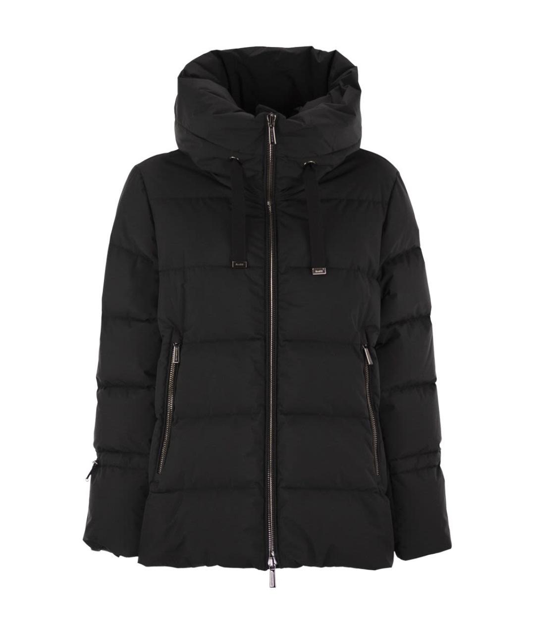 MOORER Черная полиэстеровая куртка, фото 1