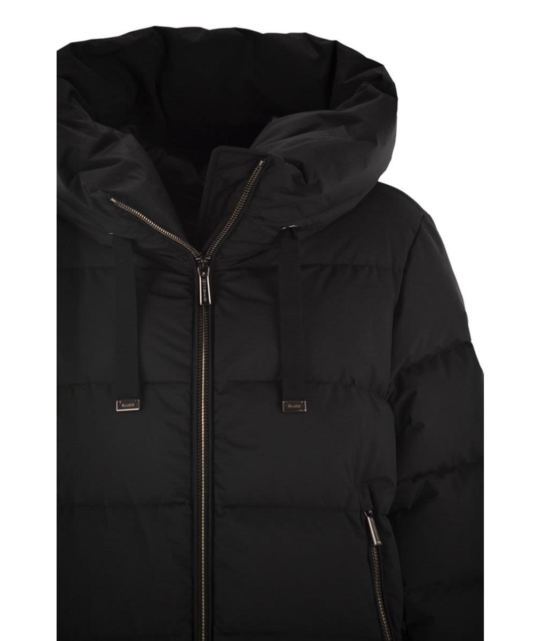 MOORER Черная полиэстеровая куртка, фото 4