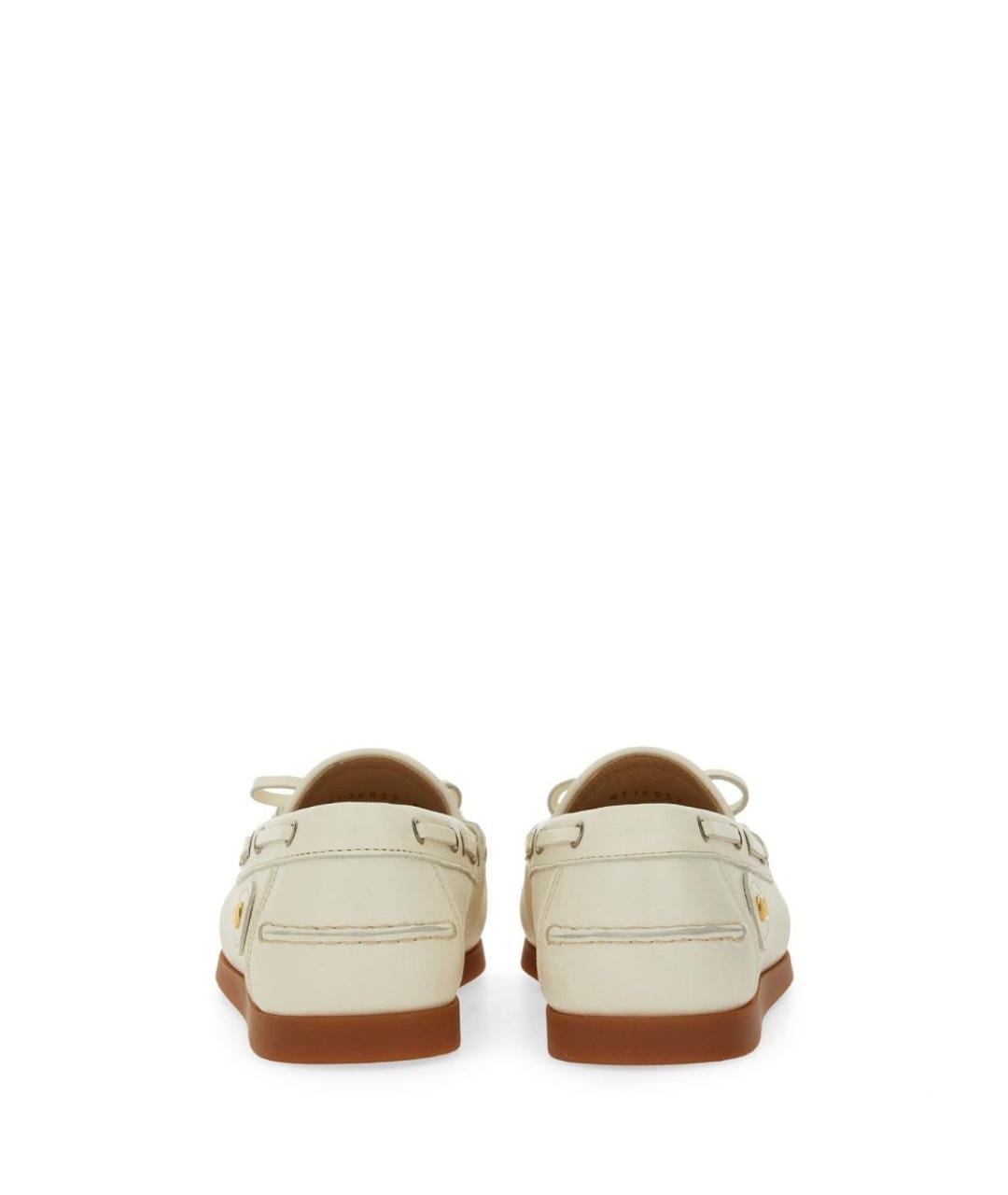 VALENTINO Белые кожаные лоферы, фото 4