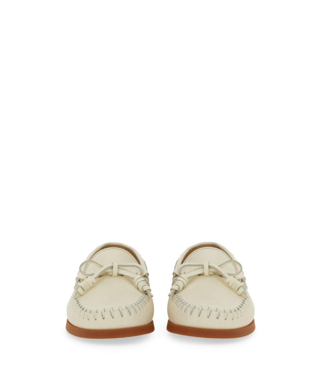 VALENTINO Белые кожаные лоферы, фото 5