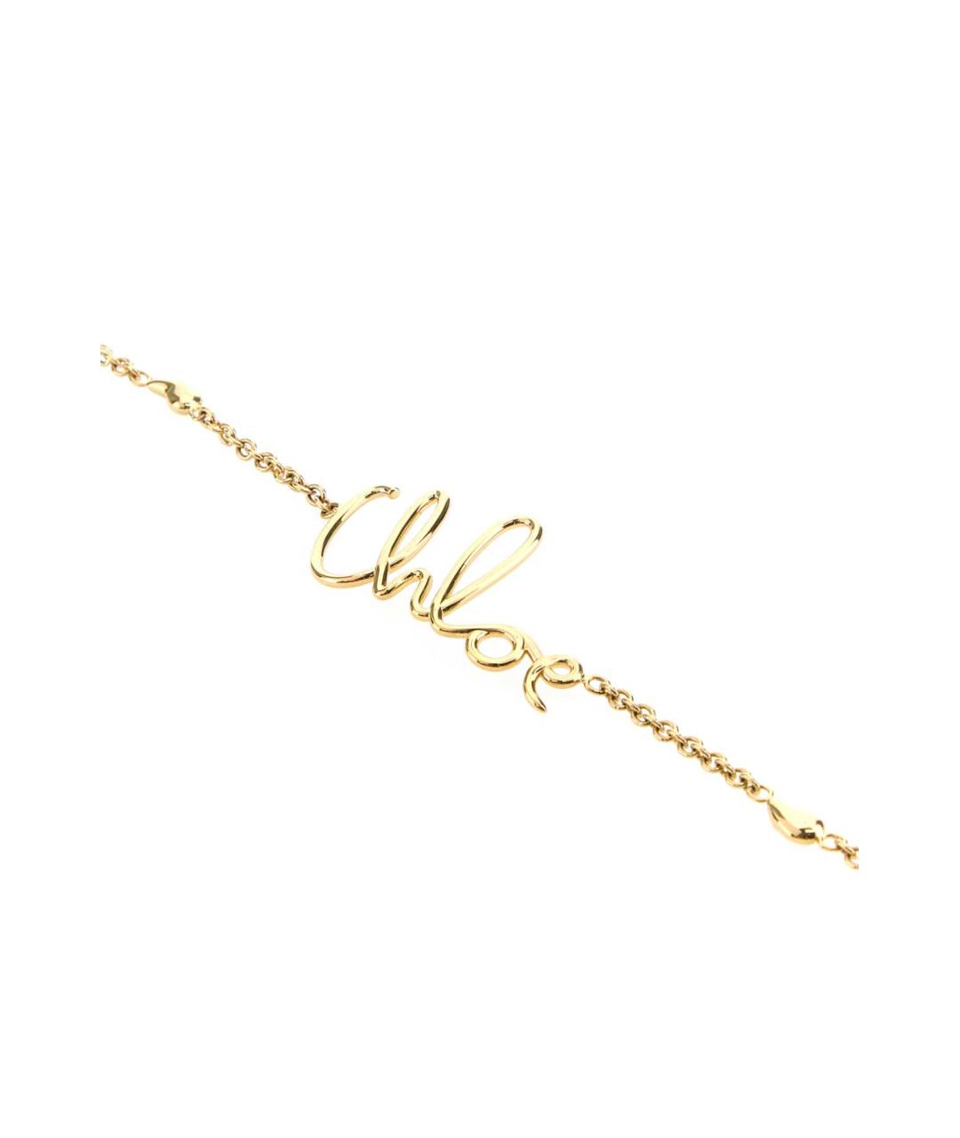 CHLOE Золотая металлическая подвеска, фото 2