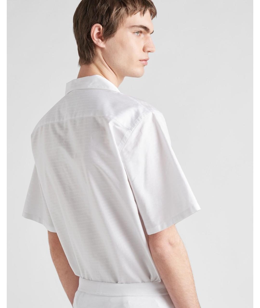 PRADA Белая хлопковая кэжуал рубашка, фото 5