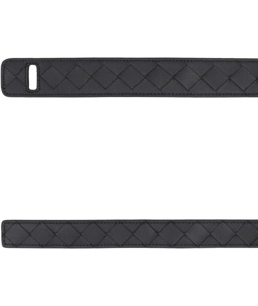 BOTTEGA VENETA Черный кожаный ремень, фото 3