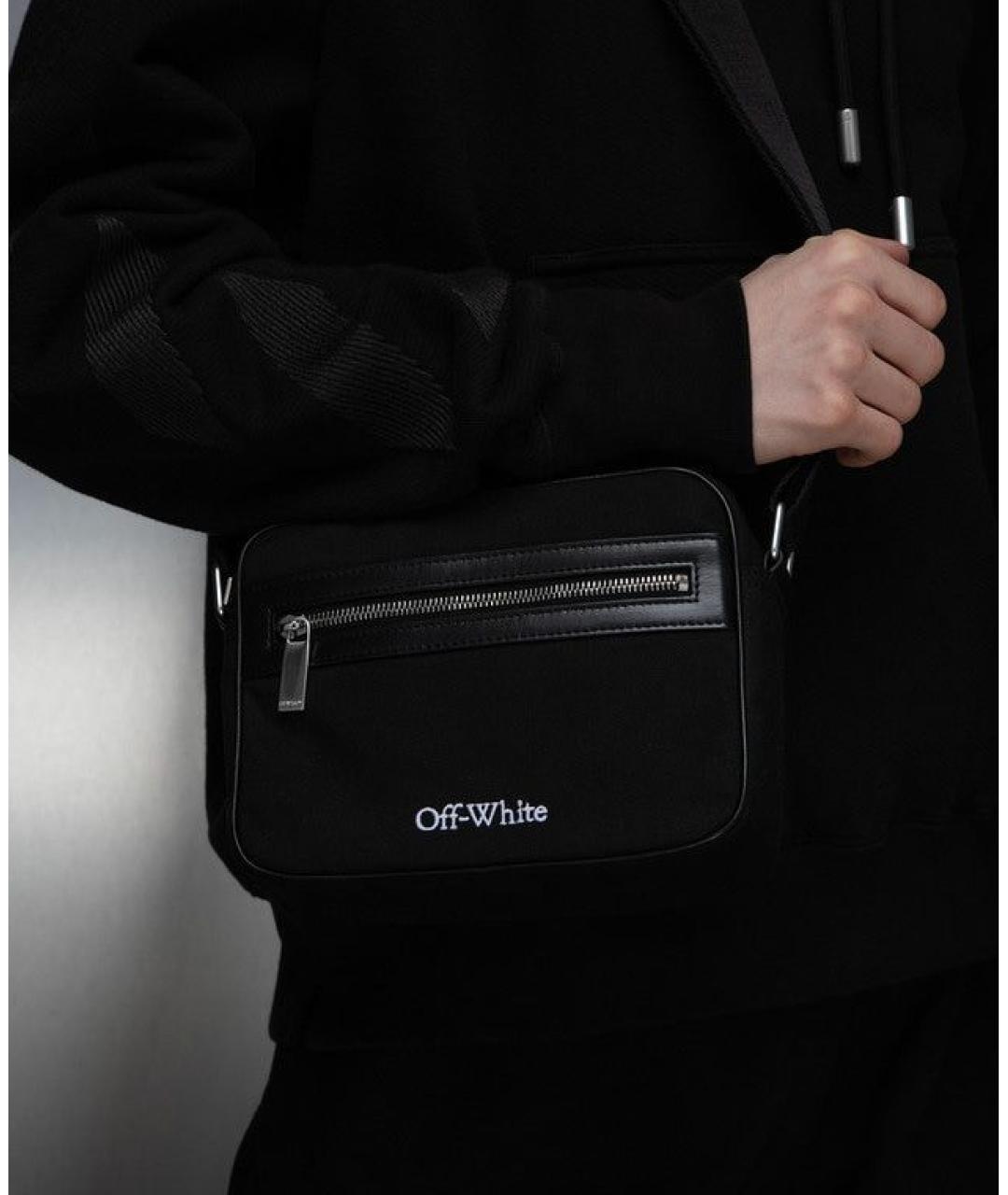 OFF-WHITE Черная сумка на плечо, фото 2