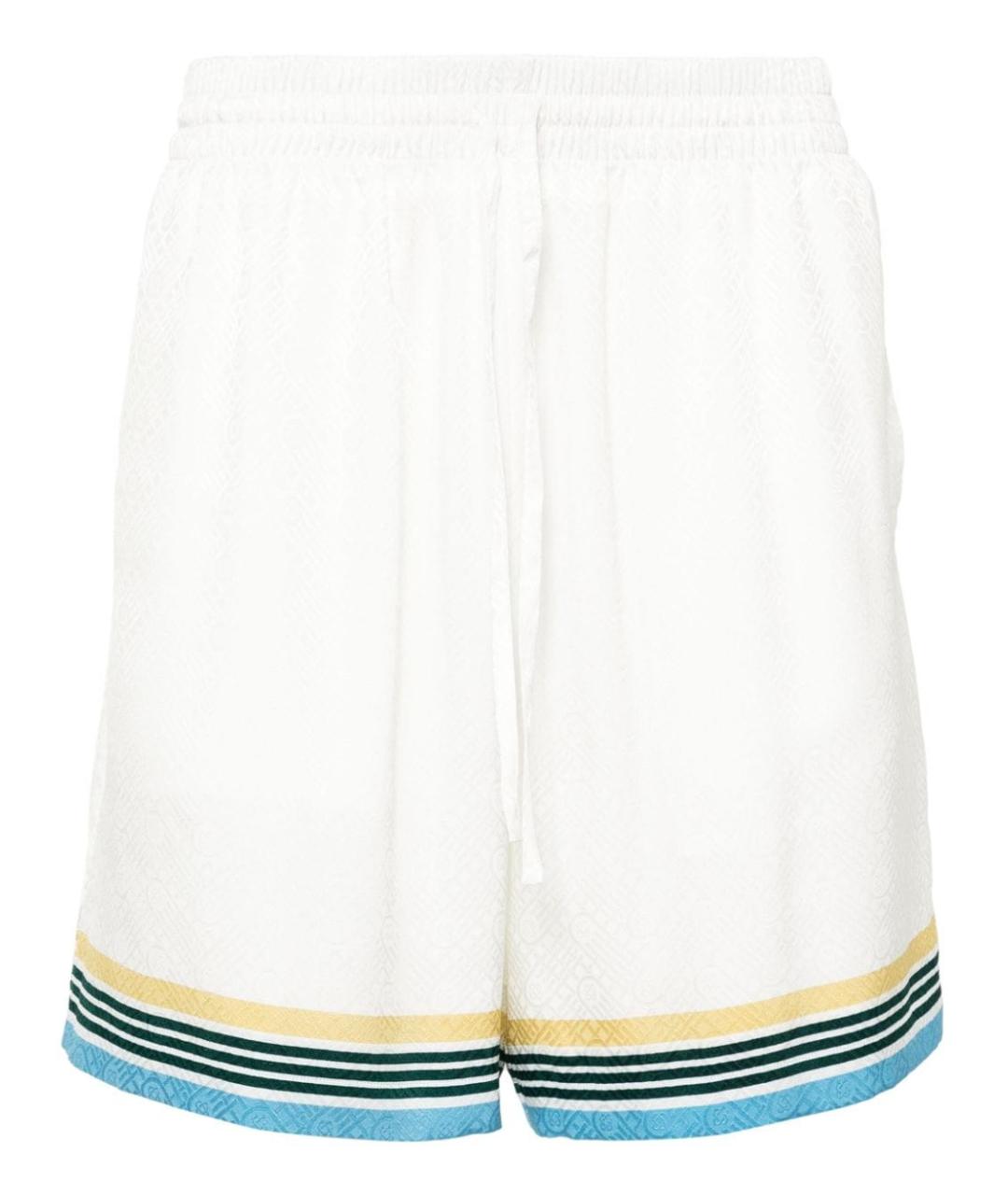 CASABLANCA Белые шелковые шорты, фото 1
