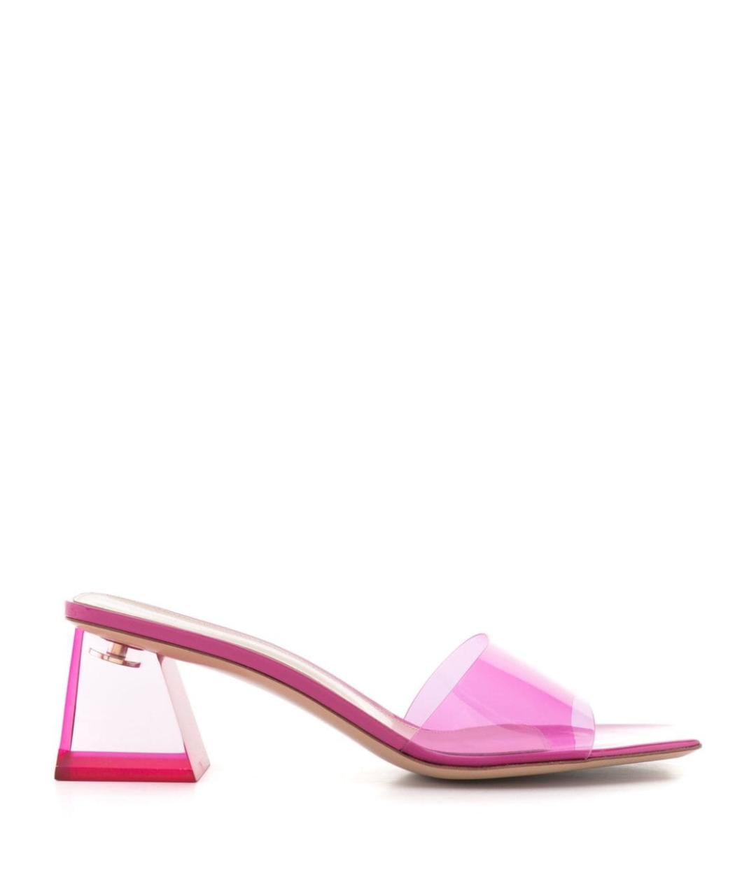 GIANVITO ROSSI Розовые мюли, фото 1