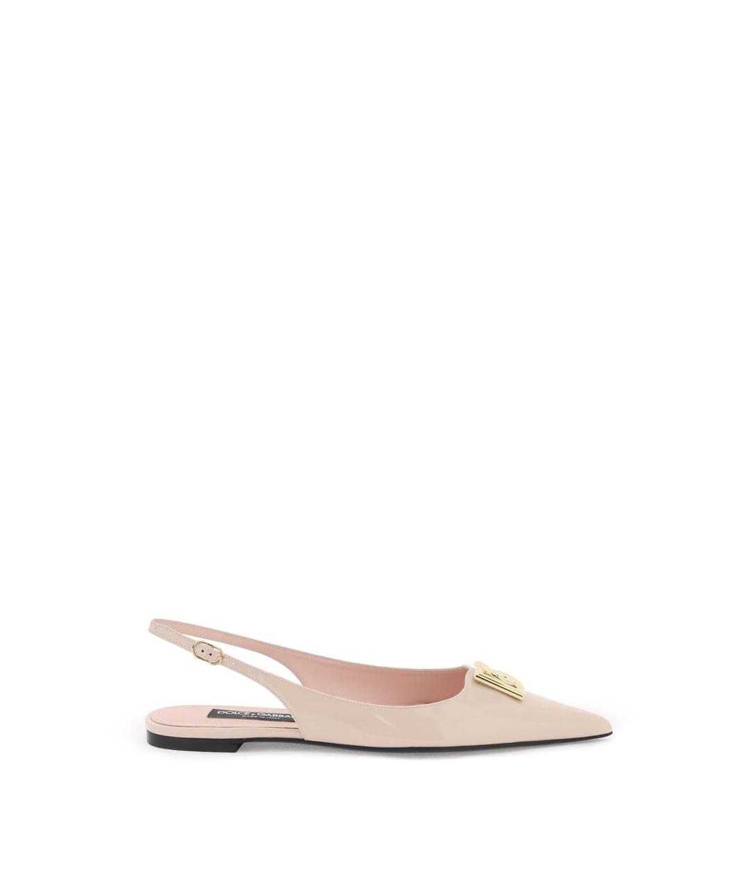 DOLCE&GABBANA Розовые кожаные туфли, фото 2