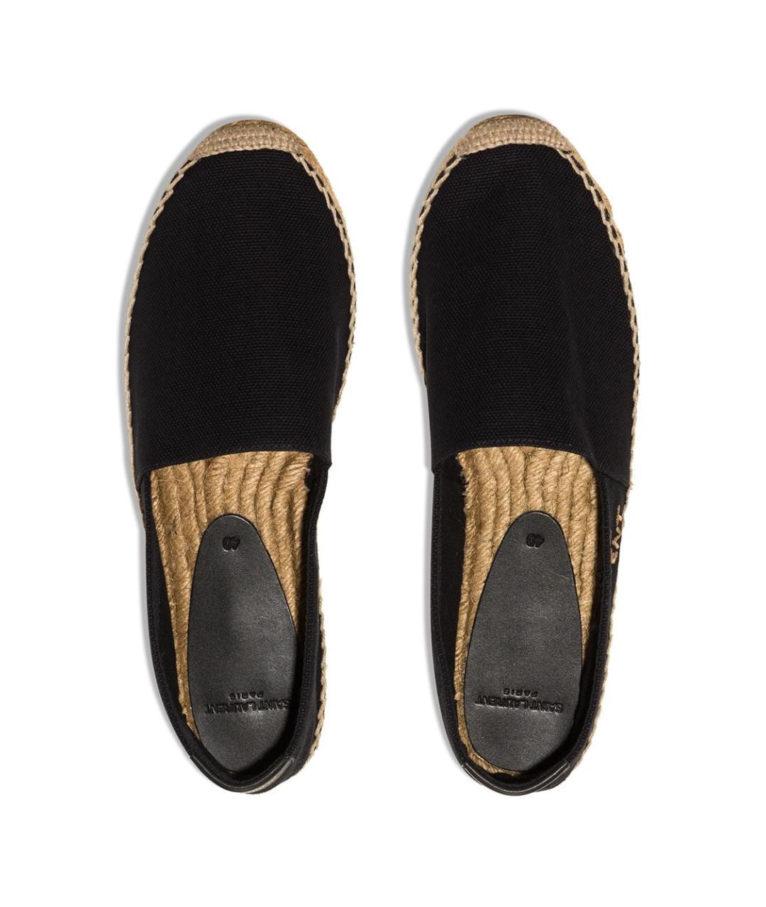 SAINT LAURENT Черные текстильные эспадрильи, фото 4