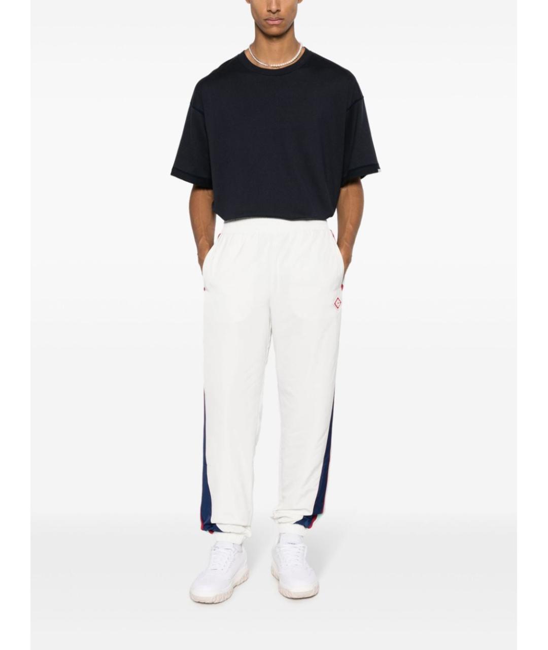 CASABLANCA Белые полиэстеровые повседневные брюки, фото 2