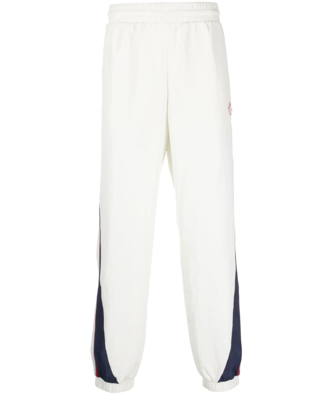 CASABLANCA Белые полиэстеровые повседневные брюки, фото 1