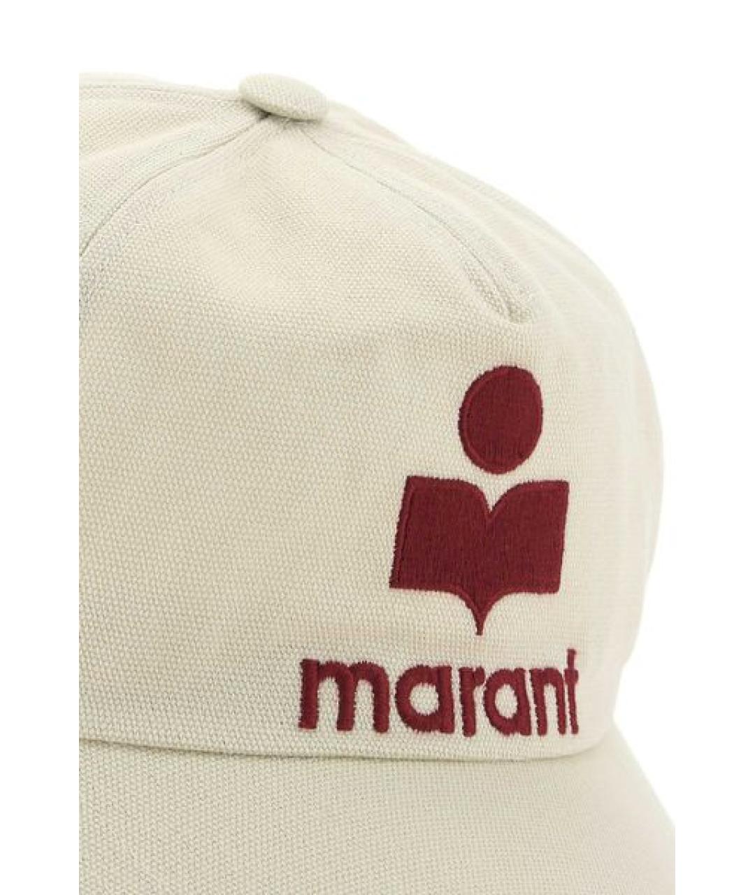 ISABEL MARANT Бежевая хлопковая кепка/бейсболка, фото 4