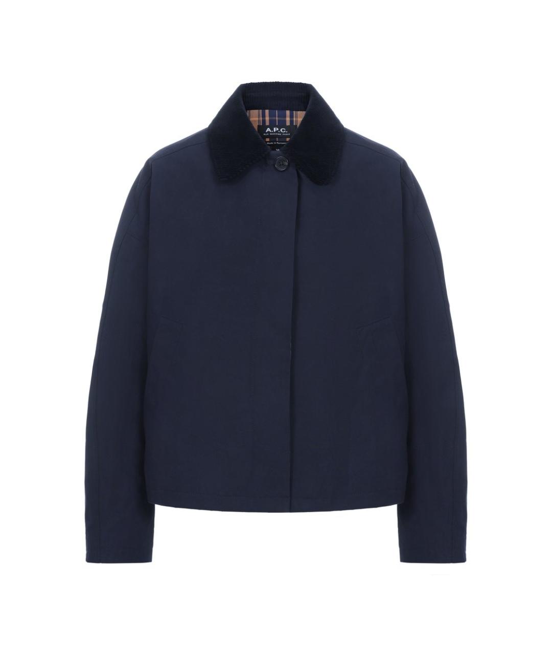 A.P.C. Темно-синяя хлопковая куртка, фото 1