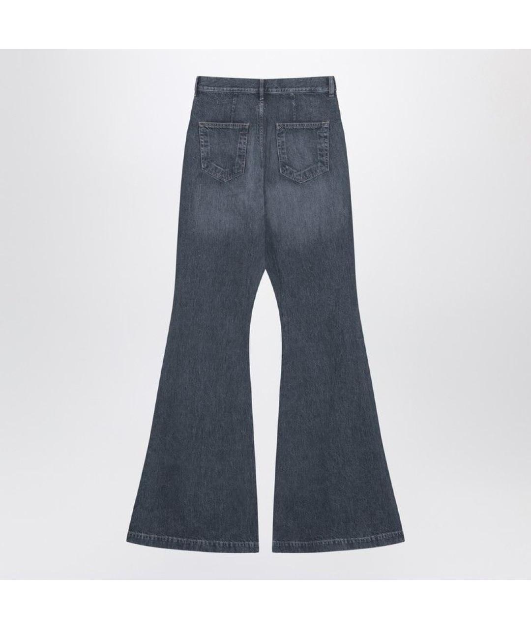 RICK OWENS DRKSHDW Серые хлопковые прямые джинсы, фото 2