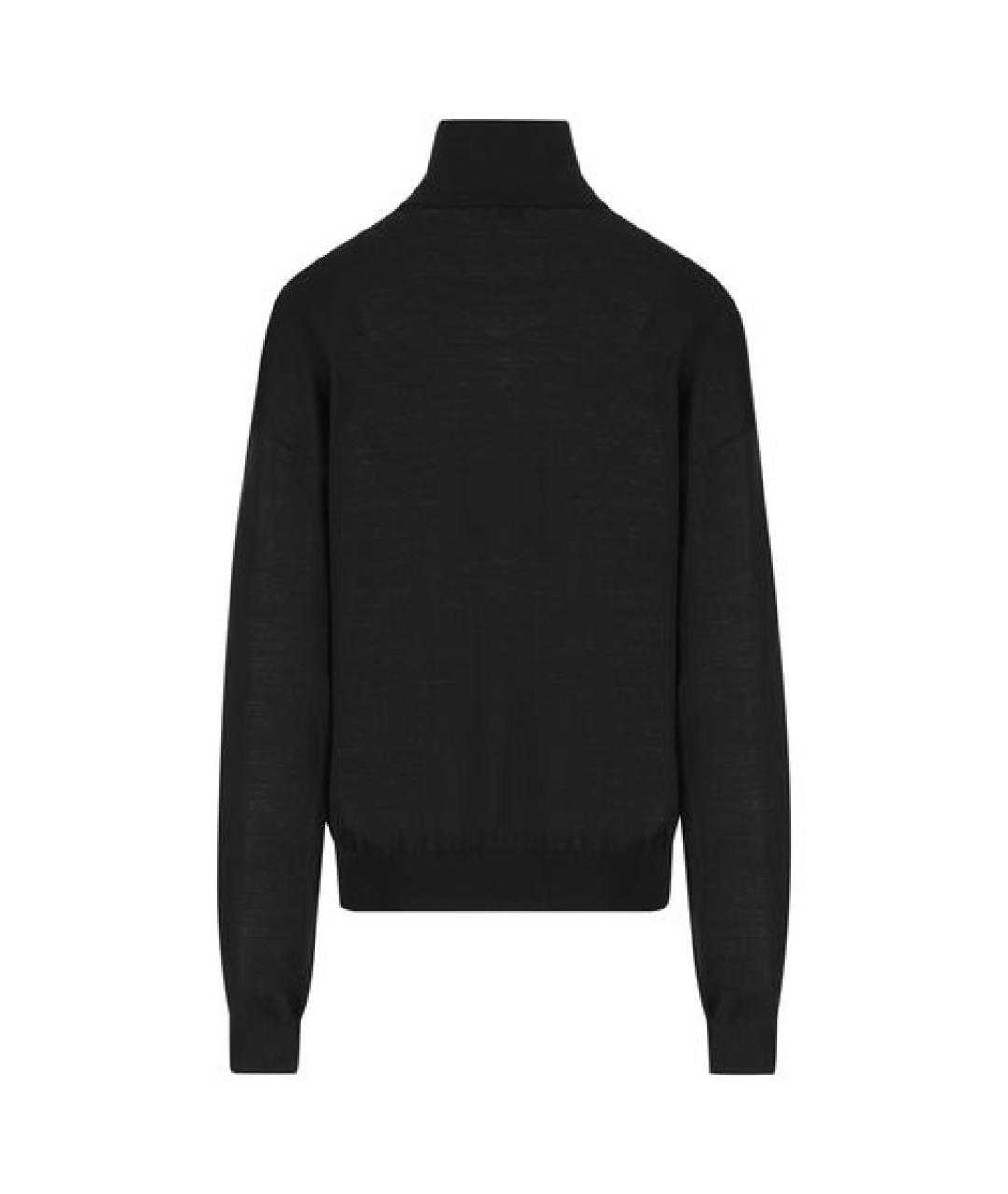 SAINT LAURENT Черный шерстяной джемпер / свитер, фото 2
