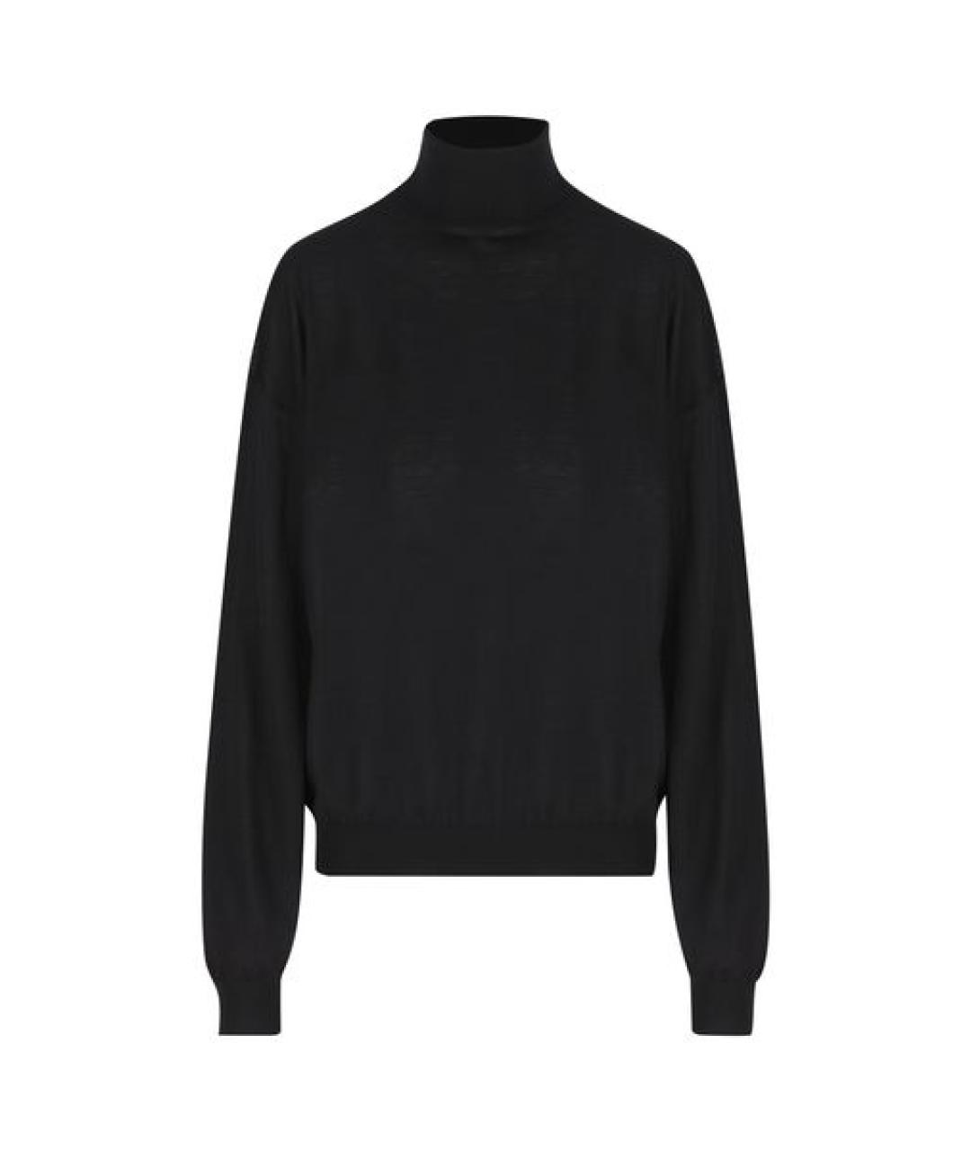 SAINT LAURENT Черный шерстяной джемпер / свитер, фото 1