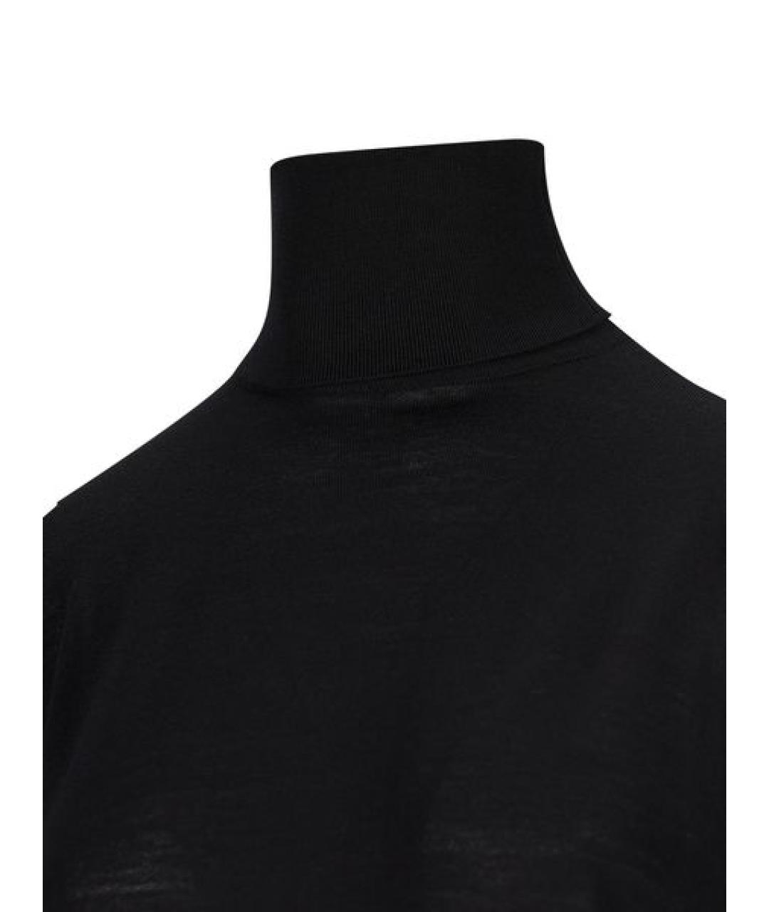 SAINT LAURENT Черный шерстяной джемпер / свитер, фото 3